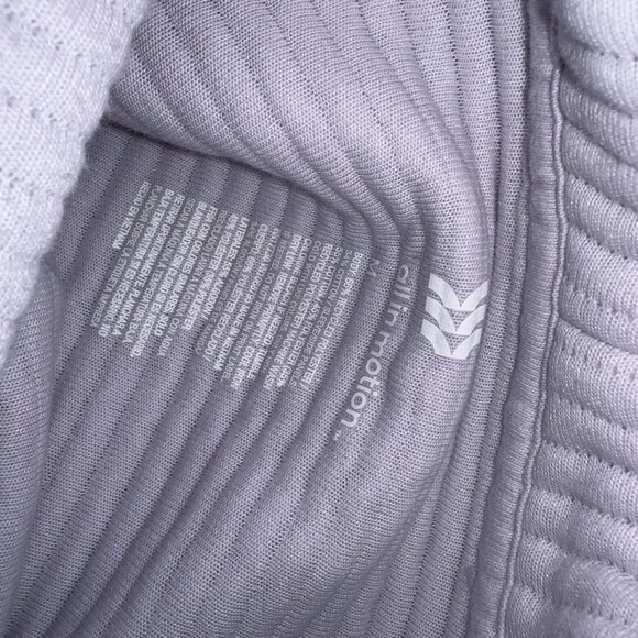 All in Motion Lavender Quilted Funnel Neck Pullover | Athleisure Sweatshirt | Si - Picture 6 of 6
